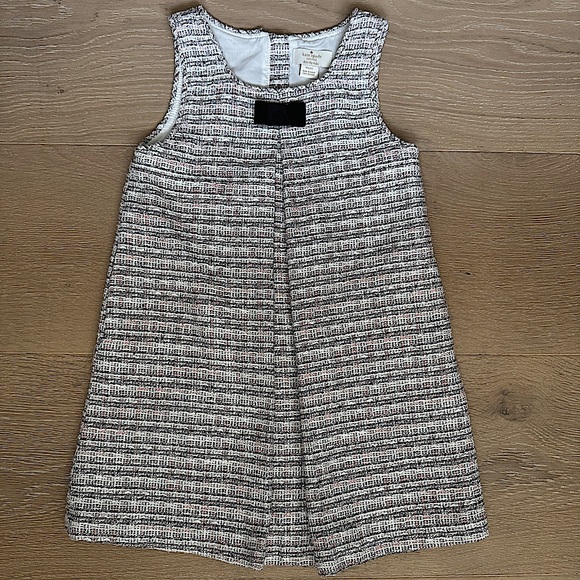 Kate Spade Kids Tweed Dress With Velvet Bow size 6 years - Picture 2 of 7